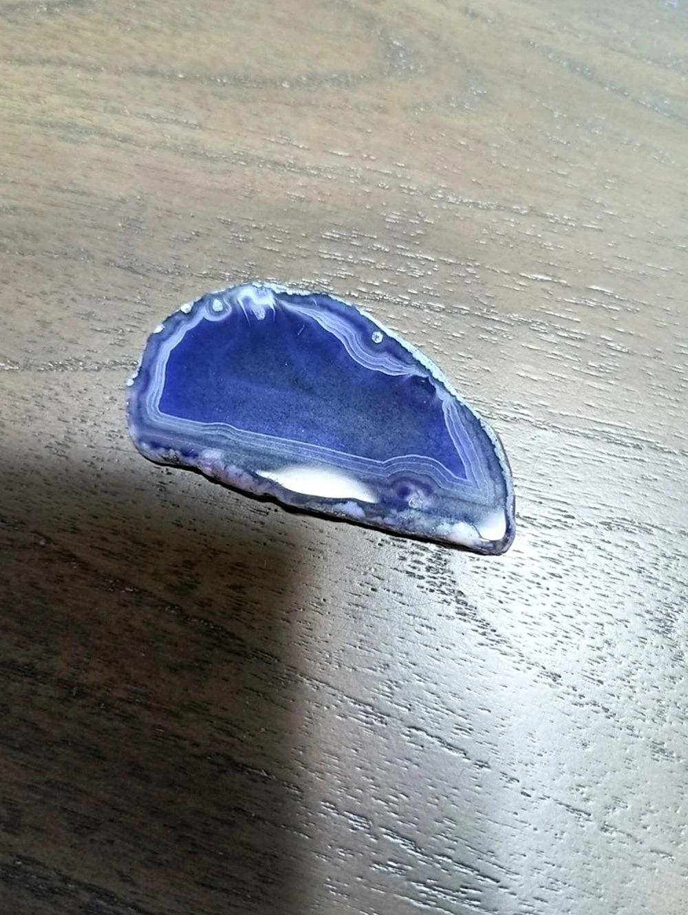 Blue Agate Slice Crystal